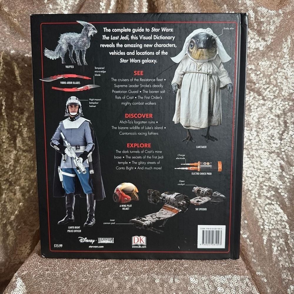 Star Wars the Last Jedi the Visual Dictionary by Pablo Hidalgo 2017 Hardcover - Picture 2 of 2